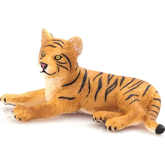Mojo Wildlife Tiger Cub Liggende, 7,2 x 4 x 3 cm