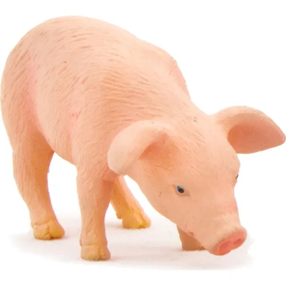 Mojo Farmland Eating Piglet - Mobilhylster i flydende silikone, pastelgrøn