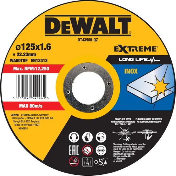 DeWALT DT43906-QZ 125mm OSA Metal Skæreskive