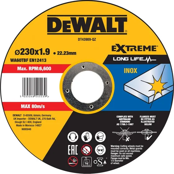 DeWALT DT43909-QZ 230 mm Metal Skæreskive