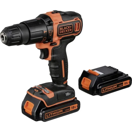 Black & Decker BDCHD18KB-QW 18V Slagboremaskine med 2 batterier