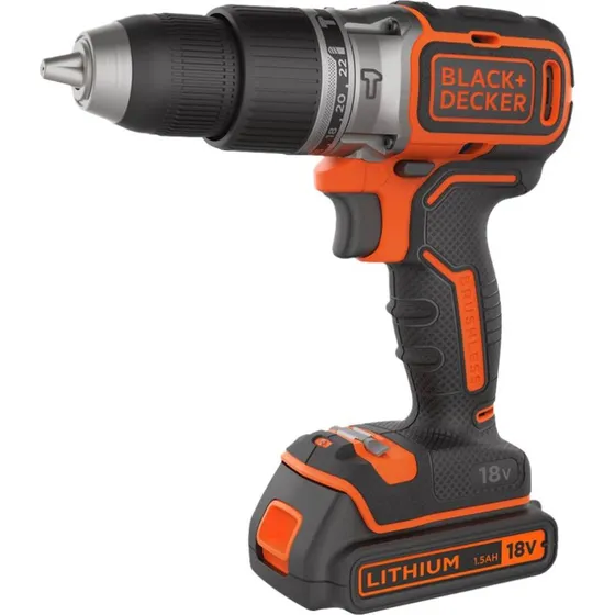 Black+Decker Hammerbor 18V 2-hastighed 52 N·m
