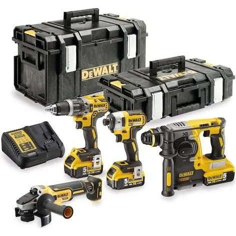 DeWALT DCK422P3-QW 18V XR Brushless Bore-/Skruemaskine Sæt med 3x 5Ah Batteri