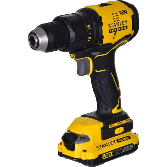 Stanley FatMax SFMCD710D2K-QW 18V Bore-/Skruemaskine med 2x2,0 Ah Batterier, Oplader og Kuffert