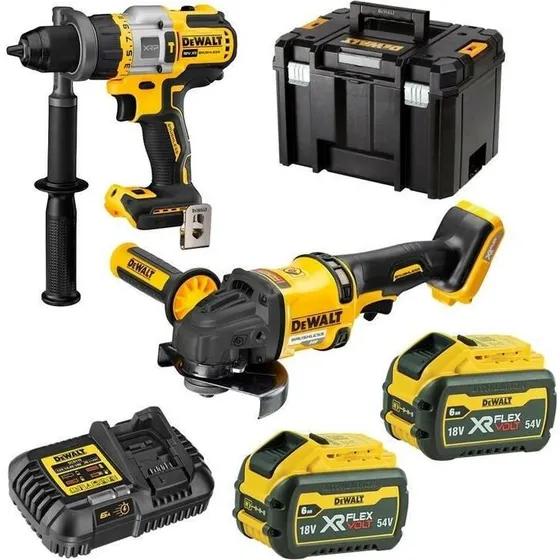 DeWalt DCK2016T2T 18V Kombisæt med 2×6,0 Ah