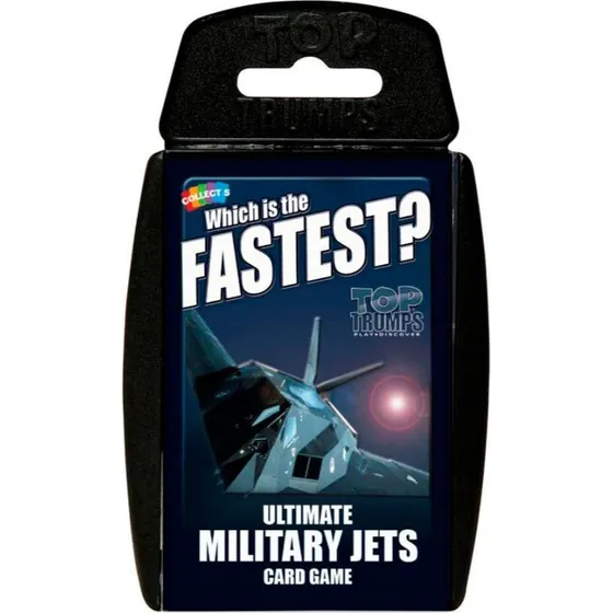 Winning Moves Ultimate Military Jets Top Trumps Kortspil