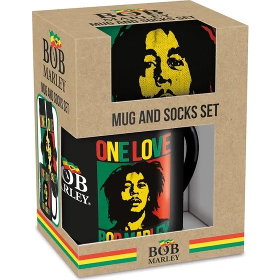 Pyramid International Bob Marley Mug & Sock Set, UK 3-8 / EU 36-41
