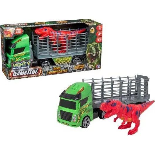 Teamsterz Mighty Machines Lille Dino Transporter med Lys og Lyd