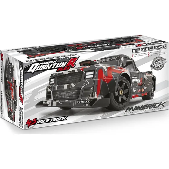 Maverick QuantumR Flux 4S 1:8 Grå/Rød Fjernstyret Truck