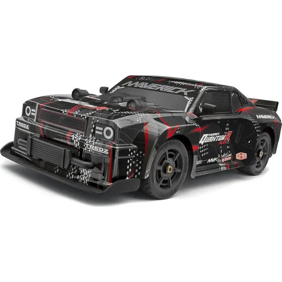 Maverick QuantumR Flux 4S 1:8 Fjernstyret Muscle Car, Sort/Rød