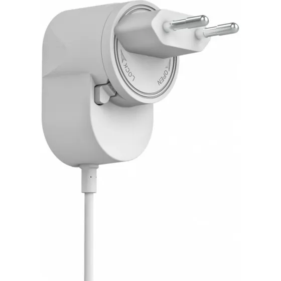 Yale SV-VDBAC-1A-W AC Strømforsyning, 8m, EU & UK Stik