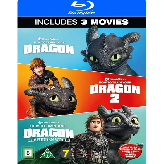 How to Train Your Dragon 1-3 (Blu-ray)