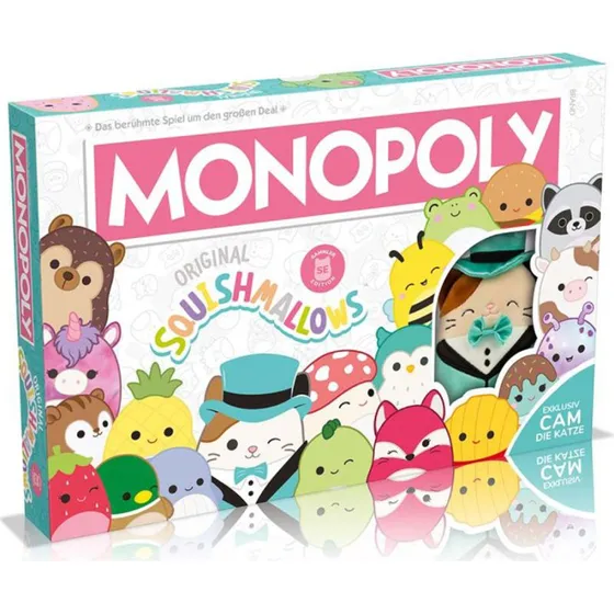 Winning Moves Monopoly Squishmallows – Blød Familiespil med Figurer
