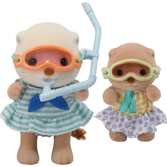 Sylvanian Families Sea Otter Søstre - Splashy Snorkel Set