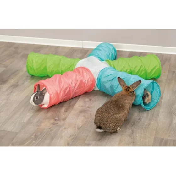 Trixie legetunnel med 6 indgange til kanin og marsvin