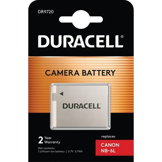 Duracell DR9720 Li-Ion Batteri 1000mAh til Canon NB-6L