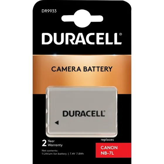 Duracell Li-Ion 1000mAh Batteri til Canon NB-7L