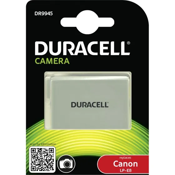 Duracell DR9945 Li-Ion Batteri, 1020 mAh til Canon EOS 600, 650, 700