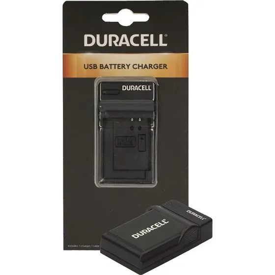 Duracell DRO5941 LI-50B USB-batterioplader, sort