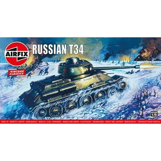 Airfix T-34 Tank 1:76 Byggesæt