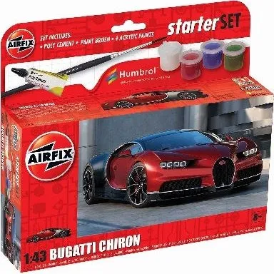 Airfix Bugatti Chiron 1:43 Byggesæt, 8+ år
