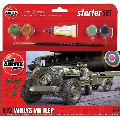Airfix Jeep MB 1:72 Starter Set