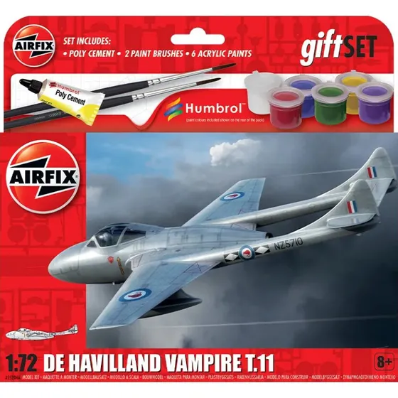Airfix de Havilland Vampire T.11 1:72 Fly Byggesæt