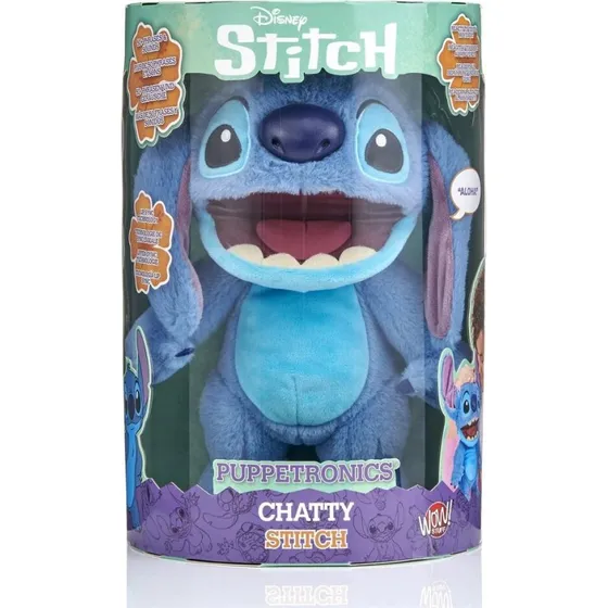 Disney Stitch Interaktiv Plys Bamse – Superblød & Chatty