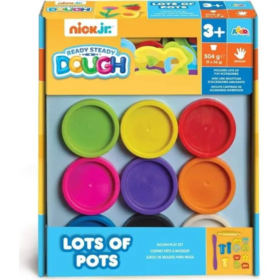 Ready Steady Dough Lots of Pots – 9 bøtter modellervoks