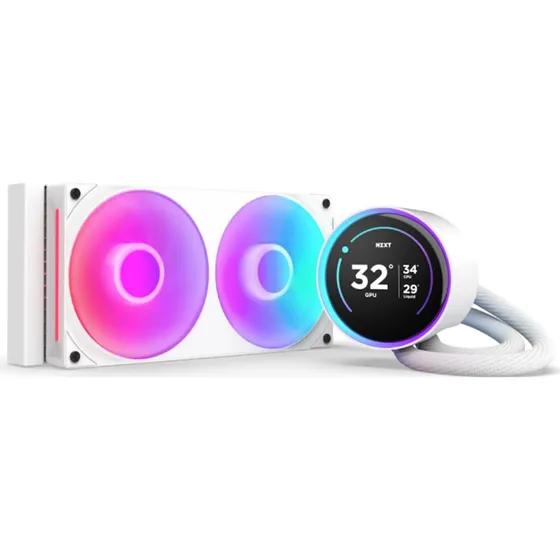 NZXT Kraken Elite RGB V2 240mm Hvid CPU Vandkøling
