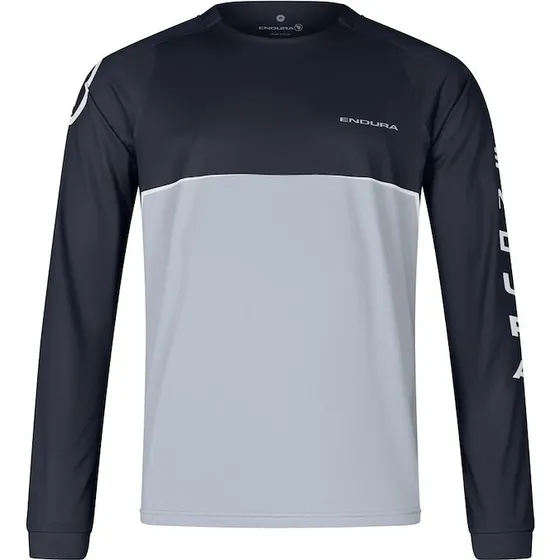 Endura CORE PRINTED TEE, Lange ærmer, Sort-Grå, L