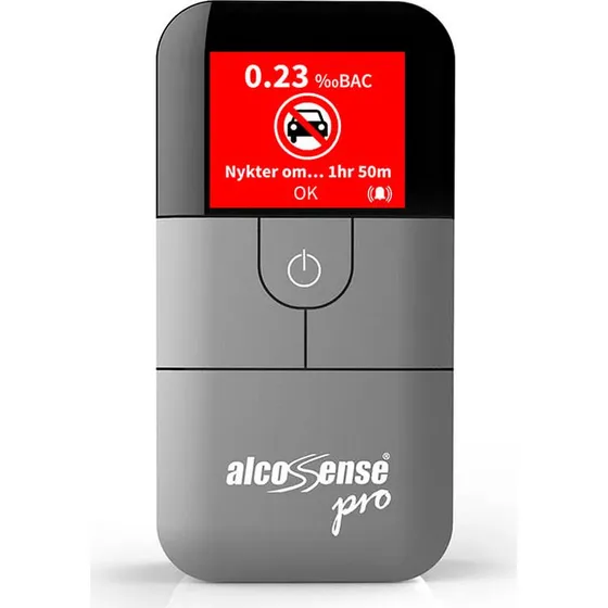 AlcoSense Breathalyser Pro med 5 Mundstykker