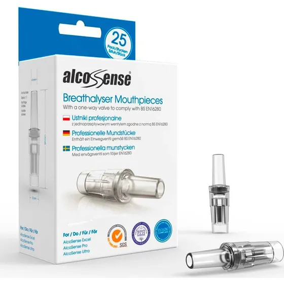 AlcoSense Professional Mundstykker (25-pak) til Excel/Pro/Ultra