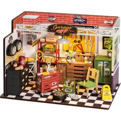 Småt er godt – Det lille bilværksted (17,7×14,9×24 cm)