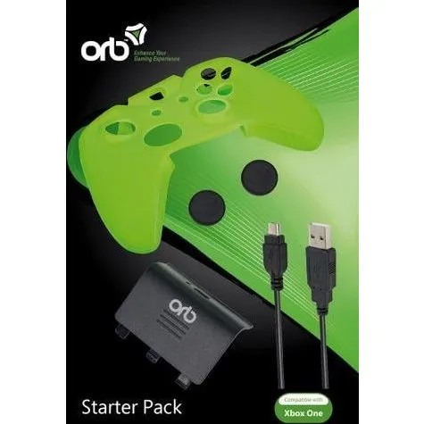 ORB Xbox One Starterpakke med silikonehud, gribehætter og kabel