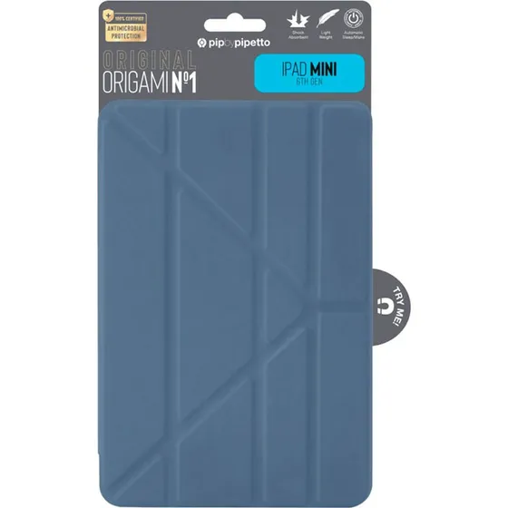 Pipetto Origami No1 Cover til iPad Mini 6, Navy