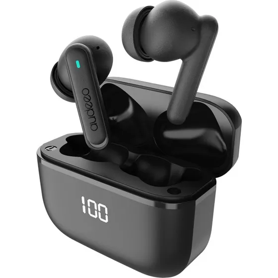 Audeeo Aeropods ANC + ENC LED In-Ear Øretelefoner, Sort