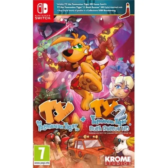 TY The Tasmania Tiger HD + HD 2: Bush Rescue HD Bundle – Nintendo Switch