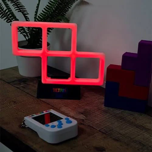 Fizz Creations Tetris Neon Lampe, Rød, 21x14 cm