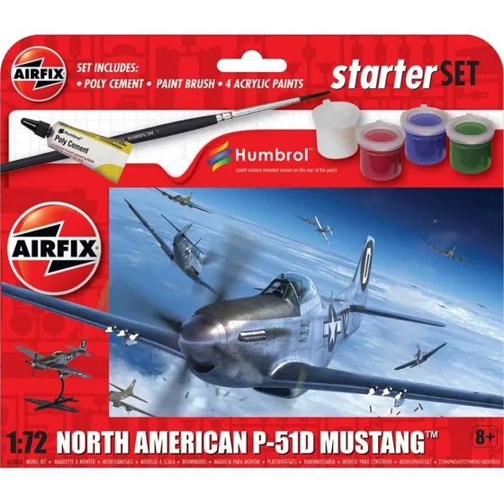 Airfix P-51D Mustang 1:72 Starter Set