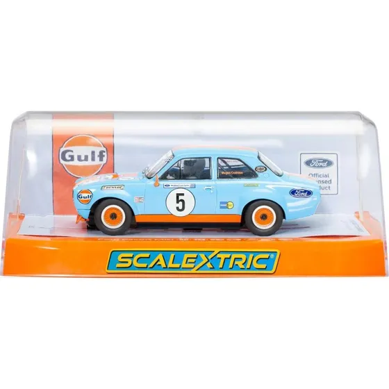 Scalextric Ford Escort Mk1 Wayne Crabtree 2023 Gulf 1:32