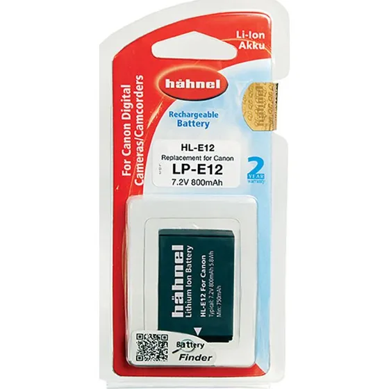 Hähnel HL-E12 850mAh Li-Ion batteri til Canon EOS 100D
