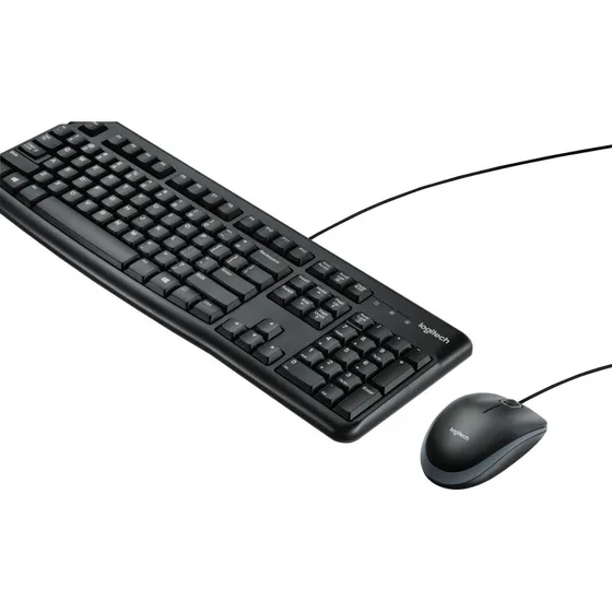 Logitech MK120 Tastatur & Mus Sæt, Fransk, Sort