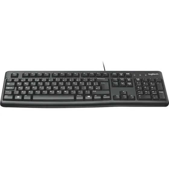 Logitech K120 USB Tastatur, Sort, US QWERTY