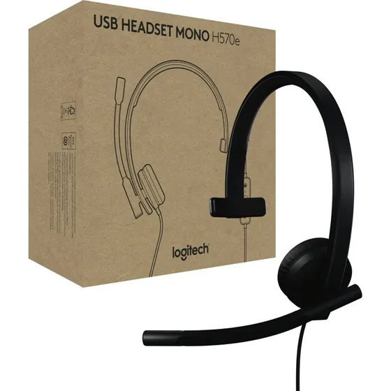 Logitech H570e Kablet Høretelefoner Sort