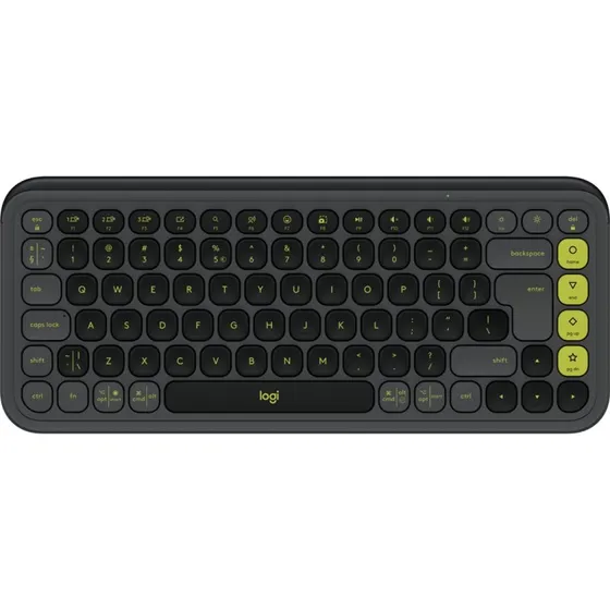 Logitech POP Icon Keys Trådløst Tastatur, US QWERTY, Grå