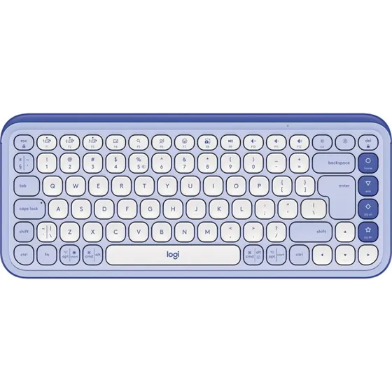 Logitech POP Icon Keys Trådløst Tastatur, Hvid, US QWERTY