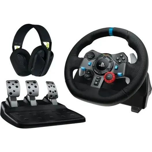 Logitech G G29 Rat, Pedaler og Headset (USB, PC/PS4/PS5)