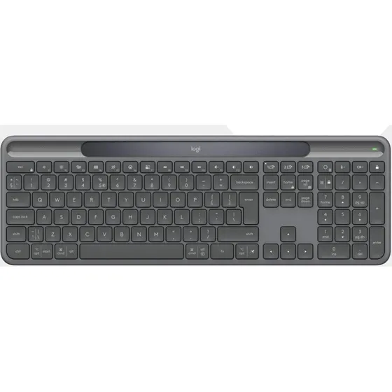 Logitech K980 Signature Slim Solar+ Tysk Grå