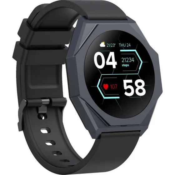 Canyon OTTOSW86BK Smartwatch, Sort, 7 dage batteri